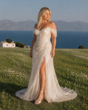 Load image into Gallery viewer, Josephine Long Sleeve Wedding Dress, Modest Bridal Gown with Elegant Train image 3