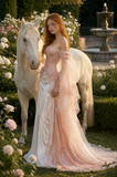 Load image into Gallery viewer, Juliette Long Sleeve Wedding Dress, Modest Bridal Gown with Elegant Train image 2