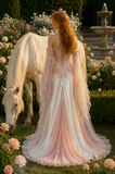 Load image into Gallery viewer, Juliette Long Sleeve Wedding Dress, Modest Bridal Gown with Elegant Train image 3