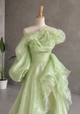 Load image into Gallery viewer, Karina Boho Wedding Dress, Ethereal Bridal Gown for Outdoor Ceremony image 1