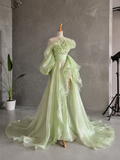 Load image into Gallery viewer, Karina Boho Wedding Dress, Ethereal Bridal Gown for Outdoor Ceremony image 4