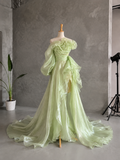 Load image into Gallery viewer, Karina Boho Wedding Dress, Ethereal Bridal Gown for Outdoor Ceremony image 6
