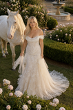 Load image into Gallery viewer, Katerina Boho Wedding Dress, Ethereal Bridal Gown for Outdoor Ceremony image 1