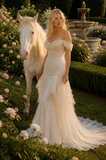 Load image into Gallery viewer, Katerina Boho Wedding Dress, Ethereal Bridal Gown for Outdoor Ceremony image 3
