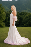 Load image into Gallery viewer, Liliana Cape Wedding Dress, Statement Bridal Gown with Dramatic Draped Detail image 2