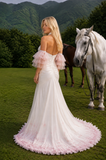 Load image into Gallery viewer, Liliana Cape Wedding Dress, Statement Bridal Gown with Dramatic Draped Detail image 3
