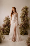 Load image into Gallery viewer, Liora Romantic Lace Wedding Dress, Elegant A-Line Bridal Gown with Soft Train image 4