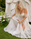 Load image into Gallery viewer, Madeleine Minimalist Satin Wedding Dress, Sleek Sheath Bridal Gown with Train image 4