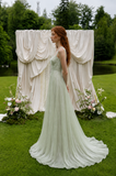 Load image into Gallery viewer, Margot Off Shoulder Wedding Dress, Modern Corset Bridal Gown with Sculpted Fit image 2