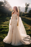 Load image into Gallery viewer, Maribel Minimalist Satin Wedding Dress, Sleek Sheath Bridal Gown with Train image 1