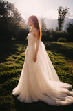 Load image into Gallery viewer, Maribel Minimalist Satin Wedding Dress, Sleek Sheath Bridal Gown with Train image 2