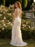 Load image into Gallery viewer, Marielle Long Sleeve Wedding Dress, Modest Bridal Gown with Elegant Train image 2