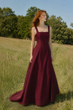 Load image into Gallery viewer, Nerissa Long Sleeve Wedding Dress, Modest Bridal Gown with Elegant Train image 1