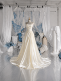 Load image into Gallery viewer, Nerissa Romantic Lace Wedding Dress, Elegant A-Line Bridal Gown with Soft Train image 3