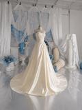 Load image into Gallery viewer, Nerissa Romantic Lace Wedding Dress, Elegant A-Line Bridal Gown with Soft Train image 4