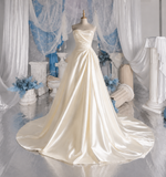 Load image into Gallery viewer, Nerissa Romantic Lace Wedding Dress, Elegant A-Line Bridal Gown with Soft Train image 7