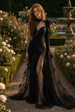 Load image into Gallery viewer, Nicolette Long Sleeve Wedding Dress, Modest Bridal Gown with Elegant Train image 4