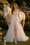 Load image into Gallery viewer, Odette Long Sleeve Wedding Dress, Modest Bridal Gown with Elegant Train image 3