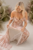 Load image into Gallery viewer, Olivia Off Shoulder Wedding Dress, Modern Corset Bridal Gown with Sculpted Fit image 4