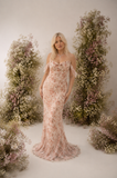 Load image into Gallery viewer, Olivia Off Shoulder Wedding Dress, Modern Corset Bridal Gown with Sculpted Fit image 5