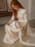 Load image into Gallery viewer, Ophelia Off Shoulder Wedding Dress, Modern Corset Bridal Gown with Sculpted Fit image 4