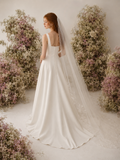 Load image into Gallery viewer, Oriana Boho Wedding Dress, Ethereal Bridal Gown for Outdoor Ceremony image 4