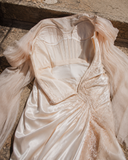 Load image into Gallery viewer, Paloma Long Sleeve Wedding Dress, Modest Bridal Gown with Elegant Train image 4