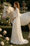 Load image into Gallery viewer, Renata Minimalist Satin Wedding Dress, Sleek Sheath Bridal Gown with Train image 2