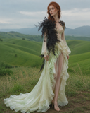 Load image into Gallery viewer, Romilly Minimalist Satin Wedding Dress, Sleek Sheath Bridal Gown with Train image 1