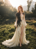 Load image into Gallery viewer, Romilly Minimalist Satin Wedding Dress, Sleek Sheath Bridal Gown with Train image 3
