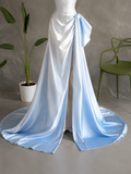 Load image into Gallery viewer, Sabrina Cape Wedding Dress, Statement Bridal Gown with Dramatic Draped Detail image 2