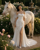 Load image into Gallery viewer, Seraphina Boho Wedding Dress, Ethereal Bridal Gown for Outdoor Ceremony image 3