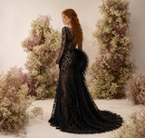 Load image into Gallery viewer, Sienna Romantic Lace Wedding Dress, Elegant A-Line Bridal Gown with Soft Train image 4