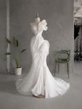 Load image into Gallery viewer, Ulyana Romantic Lace Wedding Dress, Elegant A-Line Bridal Gown with Soft Train image 4