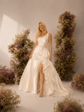 Load image into Gallery viewer, Uma Off Shoulder Wedding Dress, Modern Corset Bridal Gown with Sculpted Fit image 3