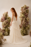 Load image into Gallery viewer, Valentina Romantic Lace Wedding Dress, Elegant A-Line Bridal Gown with Soft Train image 1