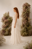 Load image into Gallery viewer, Valentina Romantic Lace Wedding Dress, Elegant A-Line Bridal Gown with Soft Train image 3