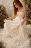 Load image into Gallery viewer, Valentina Romantic Lace Wedding Dress, Elegant A-Line Bridal Gown with Soft Train image 4