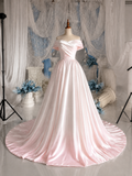 Load image into Gallery viewer, Vera Romantic Lace Wedding Dress, Elegant A-Line Bridal Gown with Soft Train image 6