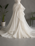 Load image into Gallery viewer, Verona Off Shoulder Wedding Dress, Modern Corset Bridal Gown with Sculpted Fit image 2