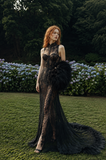 Load image into Gallery viewer, Vienna Long Sleeve Wedding Dress, Modest Bridal Gown with Elegant Train image 1
