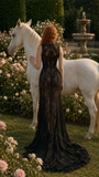 Load image into Gallery viewer, Vienna Long Sleeve Wedding Dress, Modest Bridal Gown with Elegant Train image 2