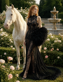 Load image into Gallery viewer, Vienna Long Sleeve Wedding Dress, Modest Bridal Gown with Elegant Train image 3