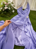 Load image into Gallery viewer, Romantic Lace Wedding Dress, Elegant A-Line Bridal Gown with Soft Train - HS02 image 4