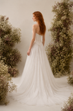Load image into Gallery viewer, Off Shoulder Wedding Dress, Modern Corset Bridal Gown with Sculpted Fit - HS03 image 2