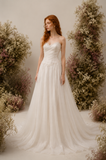 Load image into Gallery viewer, Off Shoulder Wedding Dress, Modern Corset Bridal Gown with Sculpted Fit - HS03 image 3