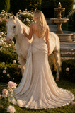 Load image into Gallery viewer, Willa Boho Wedding Dress, Ethereal Bridal Gown for Outdoor Ceremony image 2