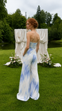 Load image into Gallery viewer, Winslet Cape Wedding Dress, Statement Bridal Gown with Dramatic Draped Detail image 3