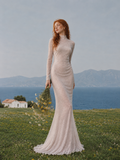 Load image into Gallery viewer, Xanthe Cape Wedding Dress, Statement Bridal Gown with Dramatic Draped Detail image 3