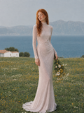 Load image into Gallery viewer, Xanthe Cape Wedding Dress, Statement Bridal Gown with Dramatic Draped Detail image 5